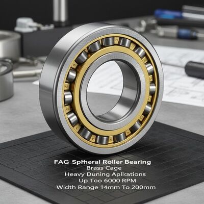 Bantalan Rol Bulat FAG dengan Sangkar Kuningan dan Fitur Penyelarasan Diri untuk Aplikasi Tugas Berat Hingga 6000 RPM dan Rentang Lebar 14mm Hingga 200mm
