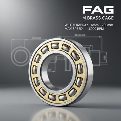 Bantalan Rol Spherical FAG dengan Sangkar Kuningan M untuk Aplikasi Tugas Berat Menampilkan Rentang Lebar 14mm hingga 200mm dan Kecepatan Hingga 6000 RPM