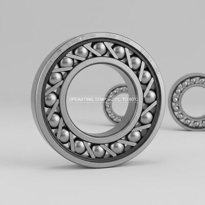 Baja yang dikeraskan dengan komponen bantalan rol lintas lintasan untuk -20 °C sampai 80 °C dengan diameter dalaman 10 mm sampai 500 mm