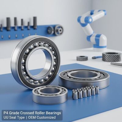 P4 Grade Crossed Roller Bearings dengan Tipe Segel UU dan Layanan Kustom OEM untuk Robotika dan Mesin Perkakas